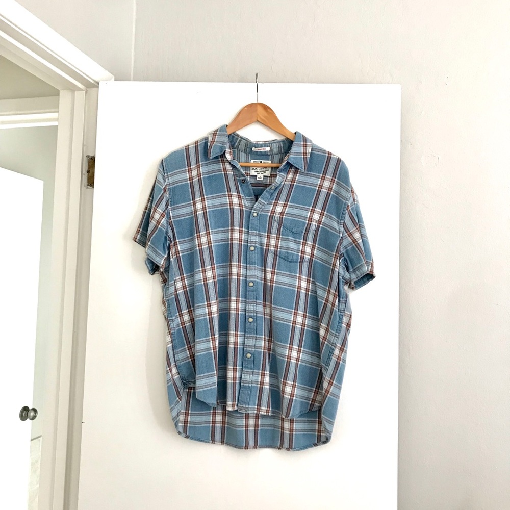 Lucky Brand True Indigo Button Up Shirt (L)